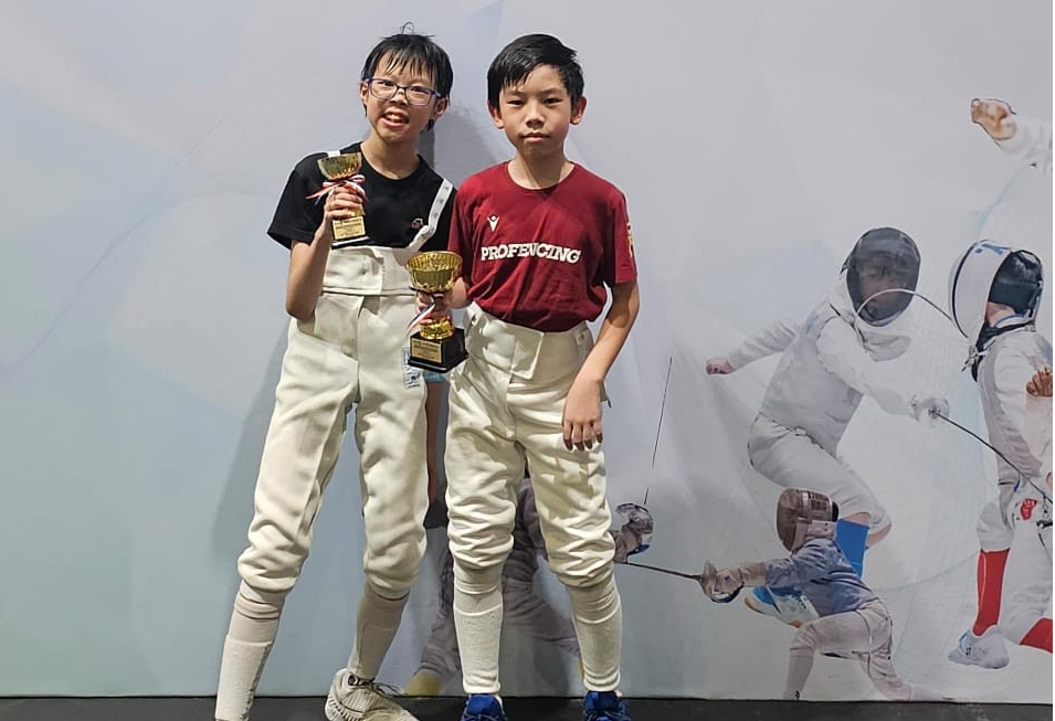 Our students got the Tuen Mun District Individual Grade B Men’s Foil: 1st Runner-up and 2nd Runner-up